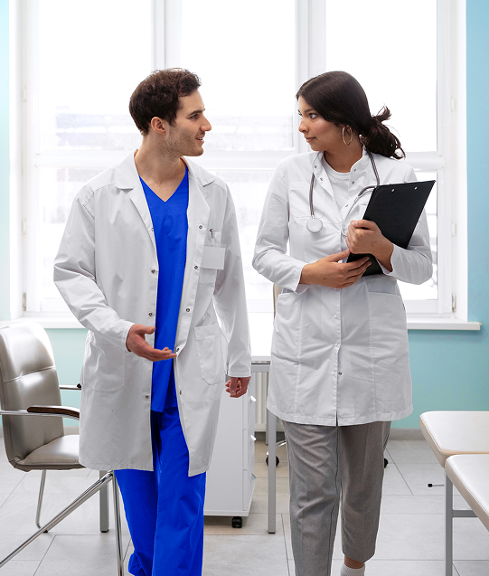 Ilustración médicos y enfermeras